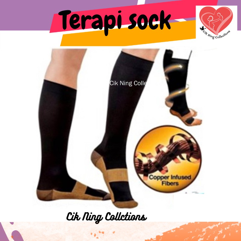 Sarung Terapi Anti-Fatigue Socks Stoking Pantang Maternity Sock Compression Socks