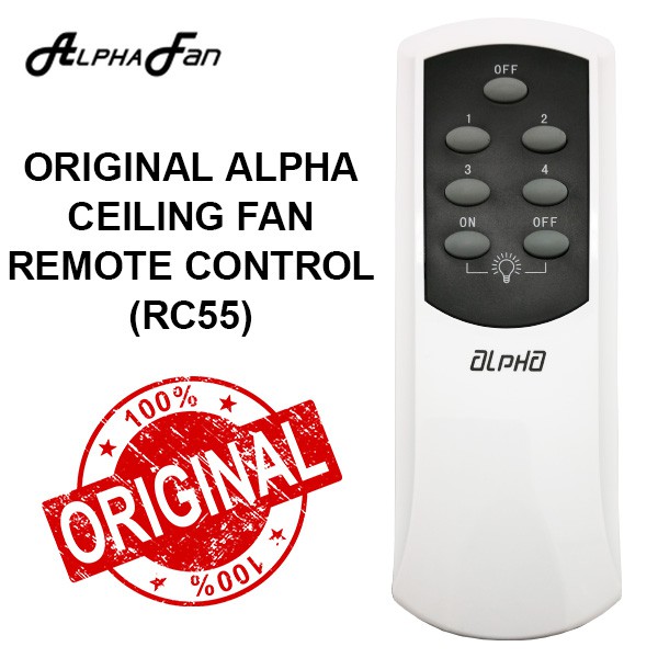 Original Alpha Ceiling Fan Remote Control Rc55