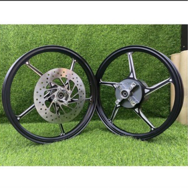 Promosi Sport Rim Fg511 Rs150 Ajiracing 1 6 1 6 Oren Hitam Ready Stock