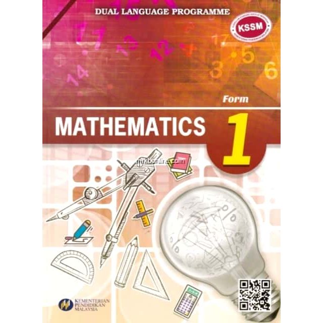 BUKU TEKS  DLP Mathematics Form 1 (English Version)  Shopee Malaysia