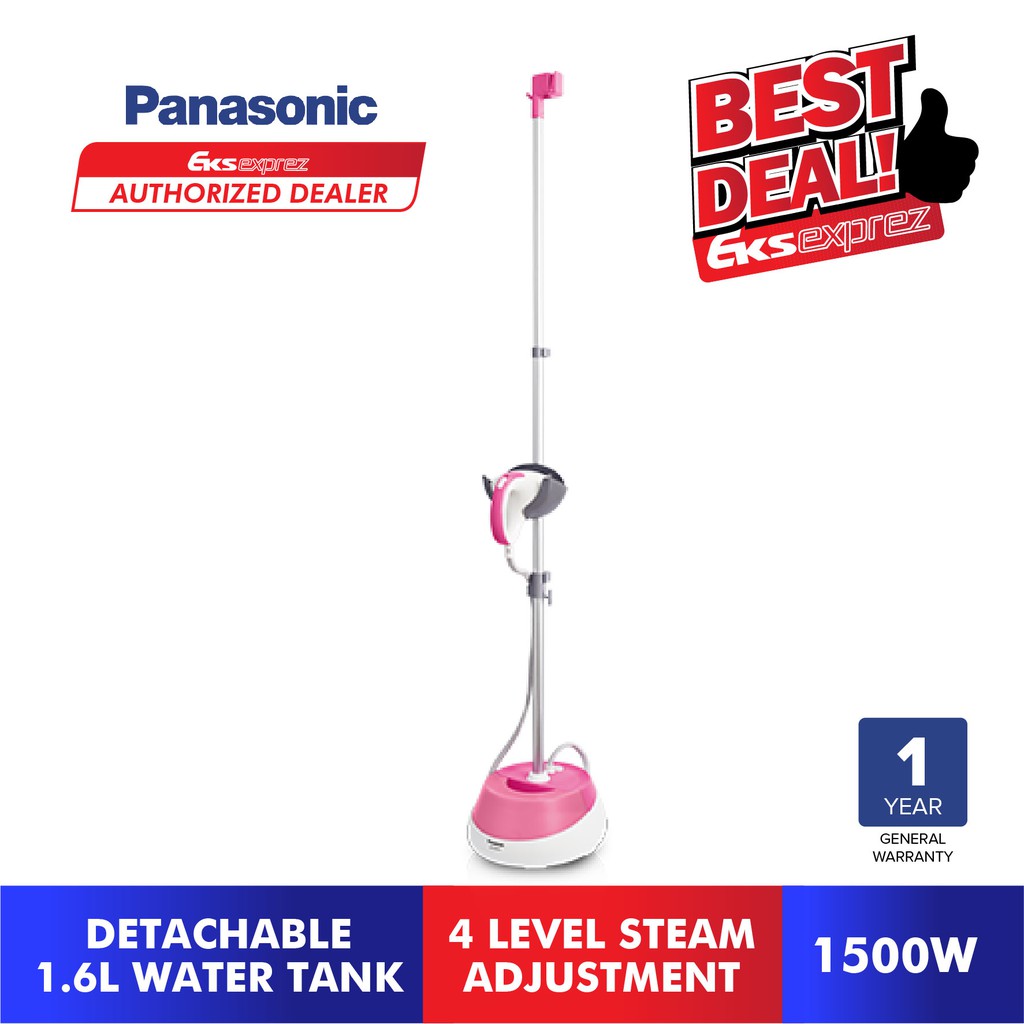 Panasonic Garment Steamer NIGSD071PSK with 4 Levels Steam Adjustment