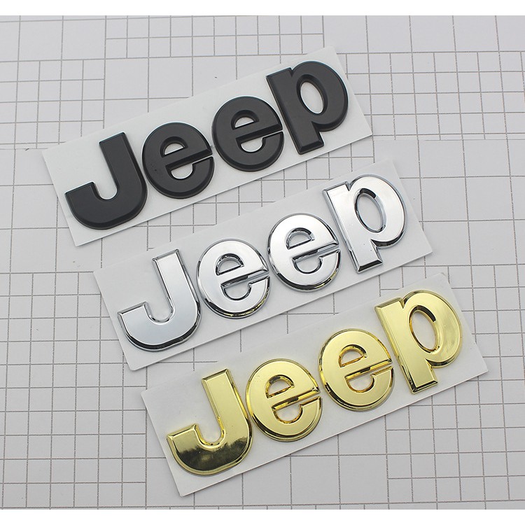 1 X Metal Jeep Letter Logo Car Side Rear Emblem Badge Sticker Decal For Jeep Shopee Malaysia
