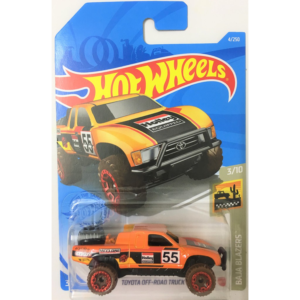 Hot Wheels 2021 Baja Blazers 3//10 Toyota Off-Road Truck 4//250 orange