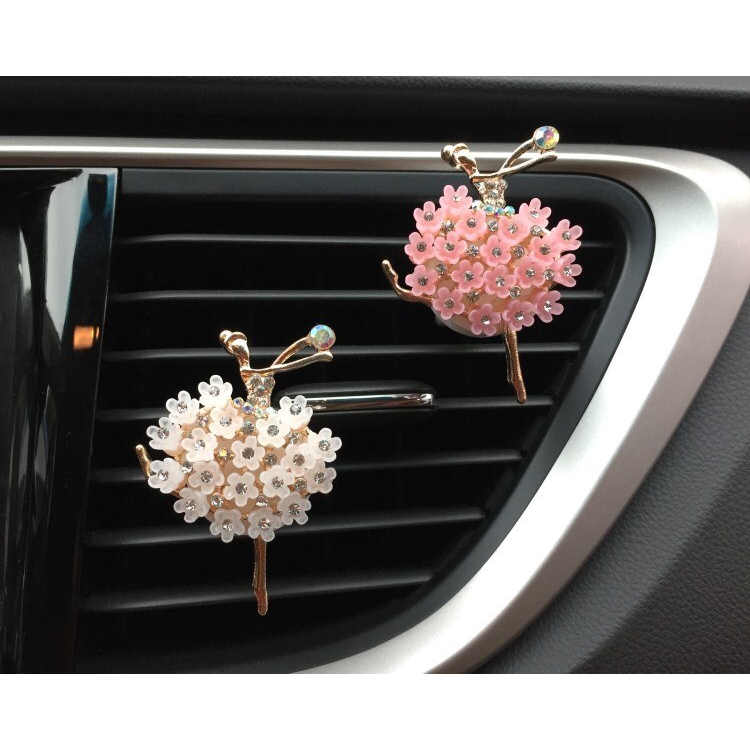 Ballet Girl Creative Car Air Clip Clip Car Air Freshener Auto Air Condition Vent Perfume Decoration Car Accessories XCZ570