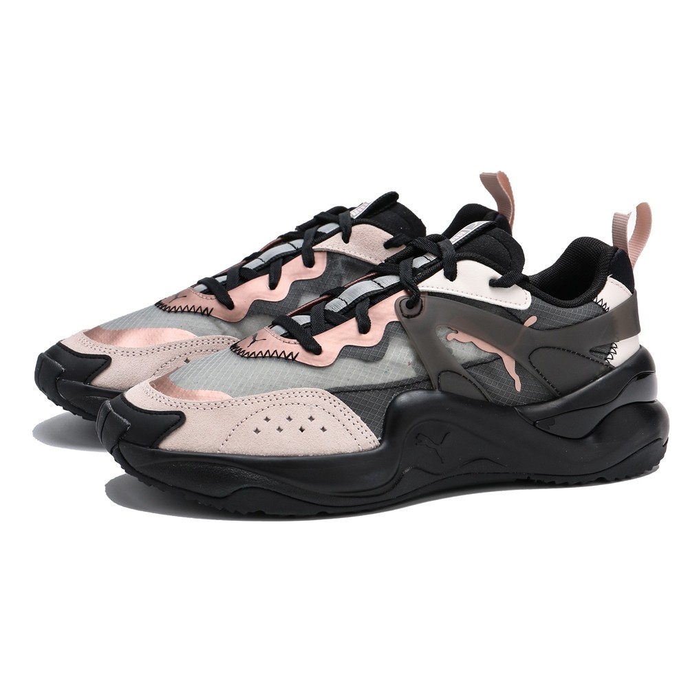 black puma shoes with rose gold
