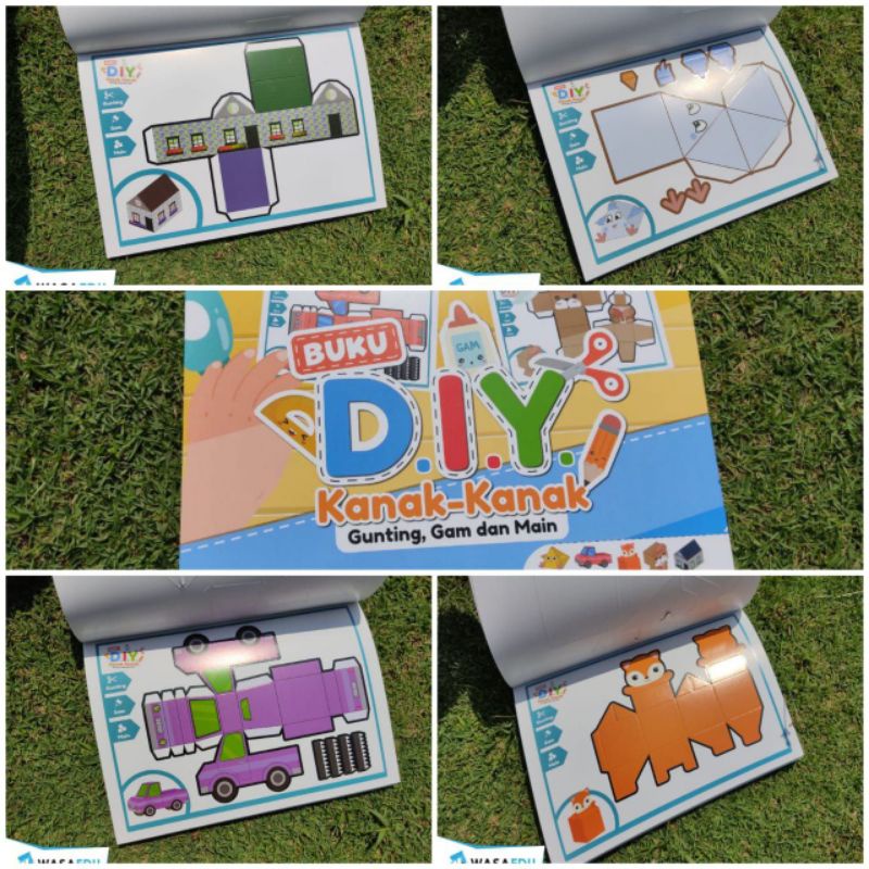 Jom Diy Aktiviti Kanak Kanak Free Buku Origami Pertama Buku Collage Buku Cut Paste Set Pensil Dan Gunting Kertas Color Shopee Malaysia