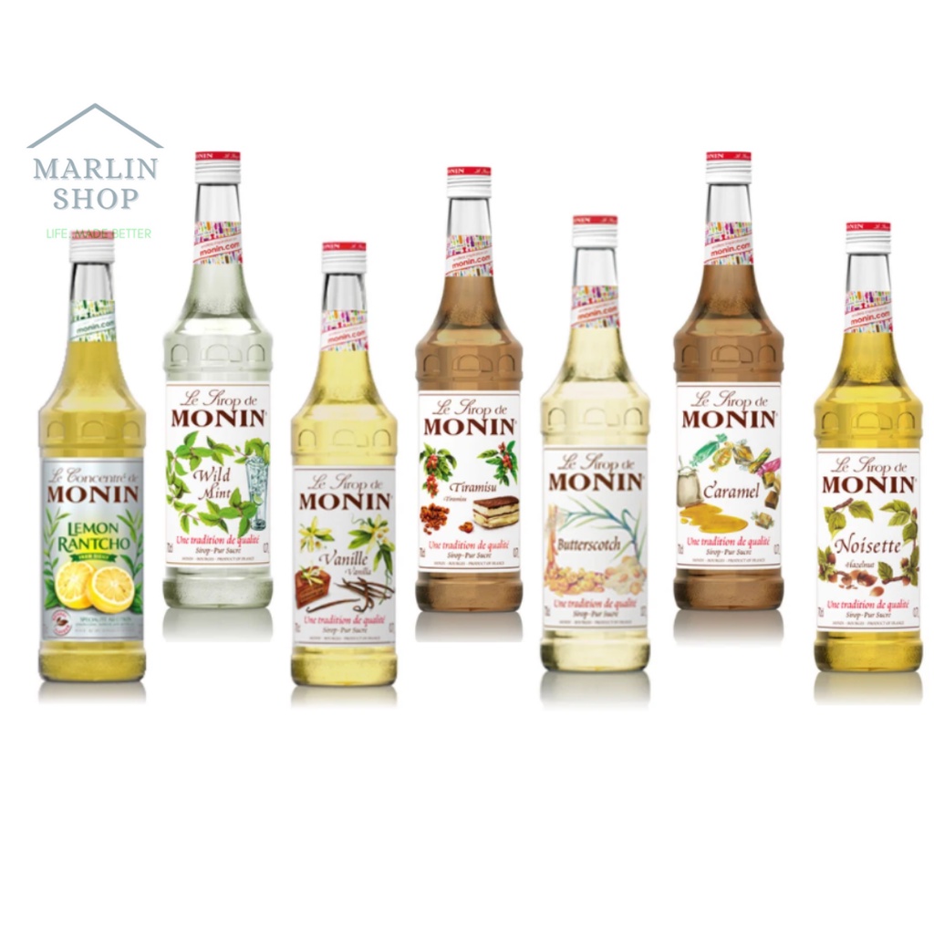 Monin Premium Syrup 700ml/ 1 Liter (Hazelnut / Caramel / Vanilla ...