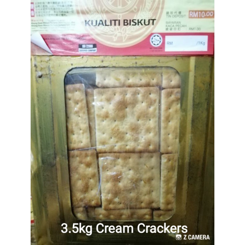 Khong Guan Biskut Tin Cream Crackers / Osborne 3.5kg | Shopee Malaysia