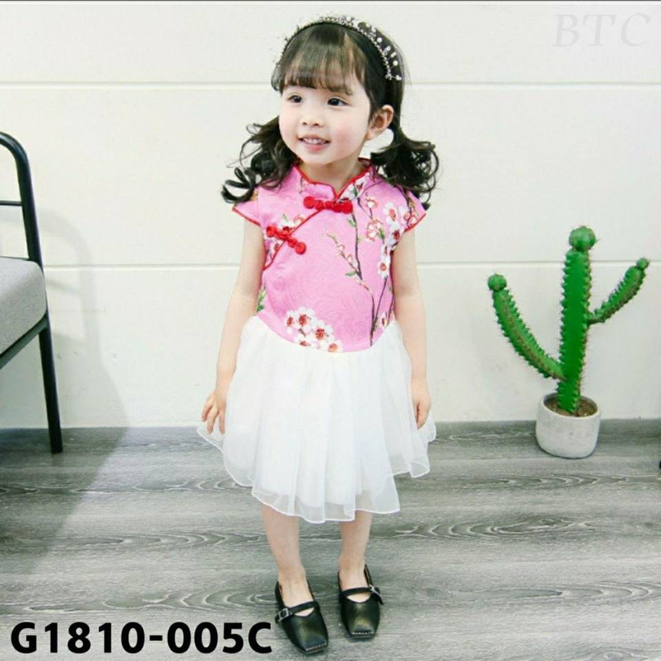 Toddler Girls Summer Princess Dress Kids Baby Party Wedding Sleeveless Cheongsam