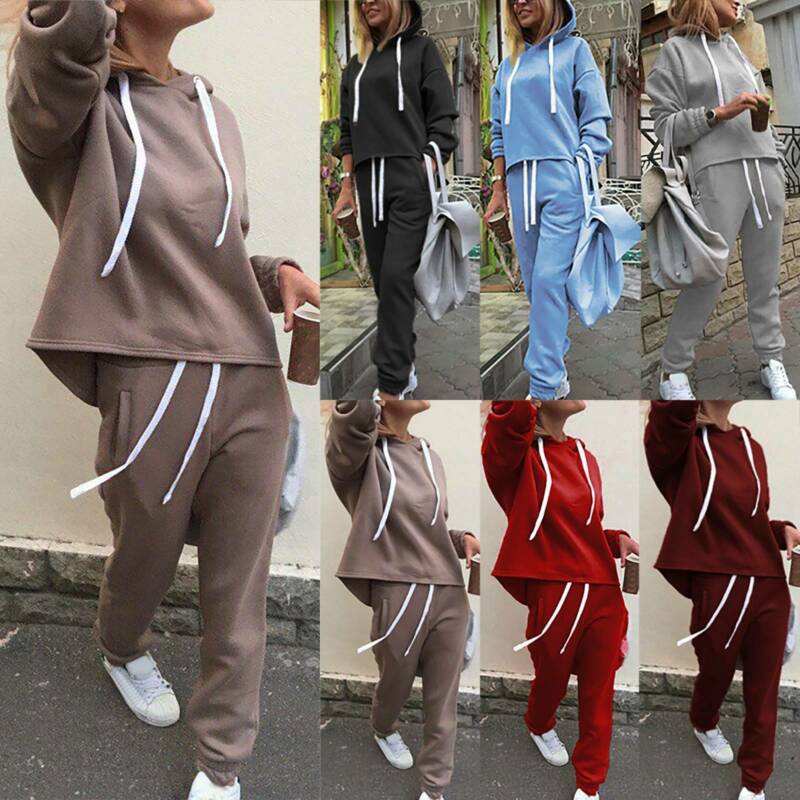 womens hoodie jogger set