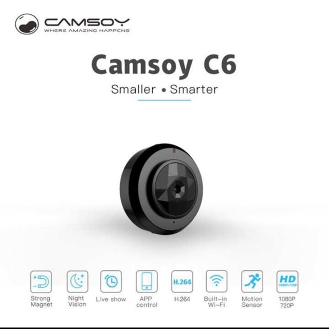 Camsoy C6 Camera Wifi IP HD Mini Wireless Night Vision Mini DV Camera