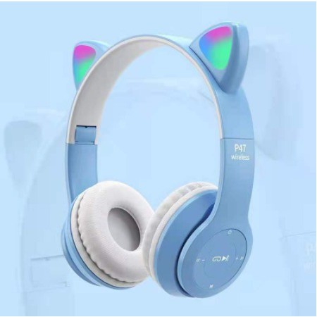 FREE GIFT CHERRYCat Headphone Wireless Bluetooth headfone Cat Ear Headset Colorful