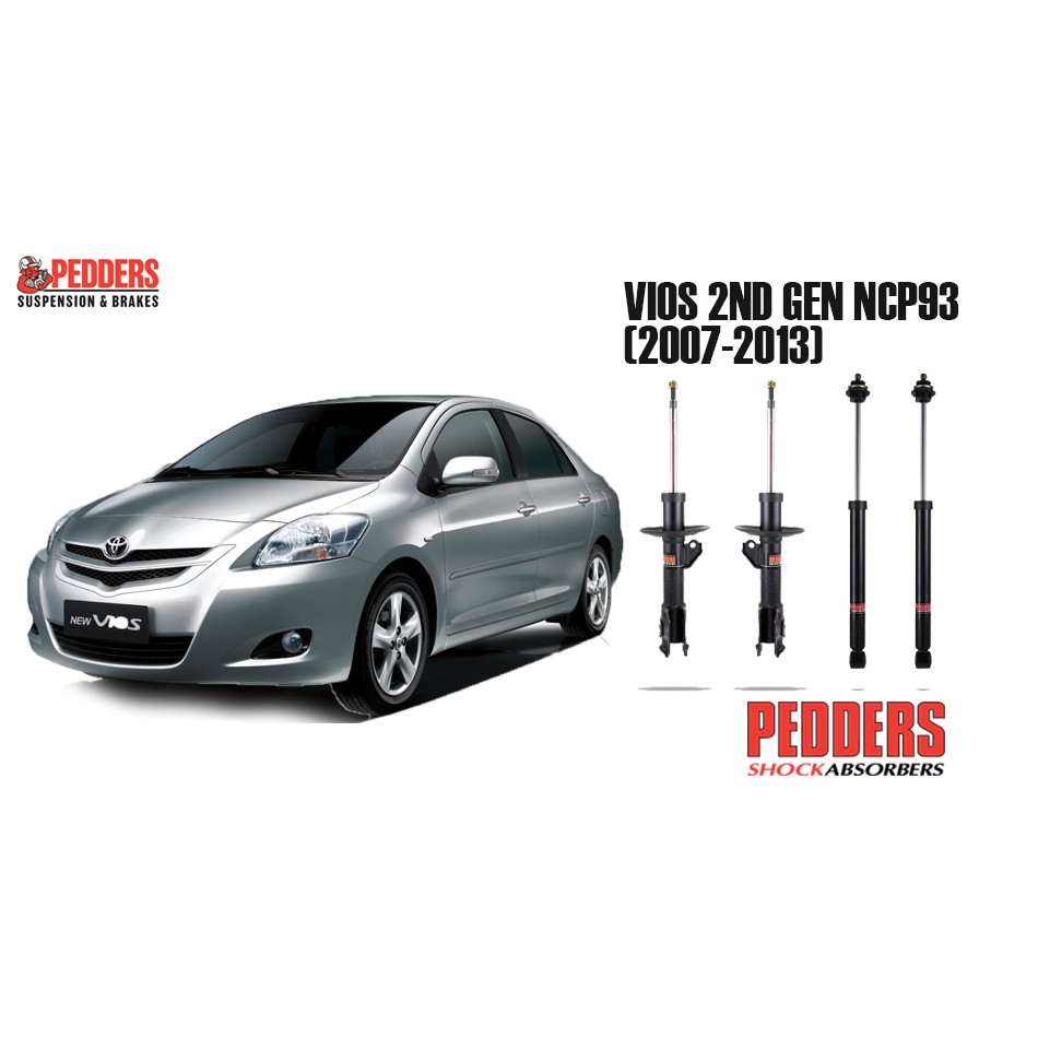 Pedders Shock Absorber Toyota Vios 2nd Gen Ncp93 Shopee Malaysia