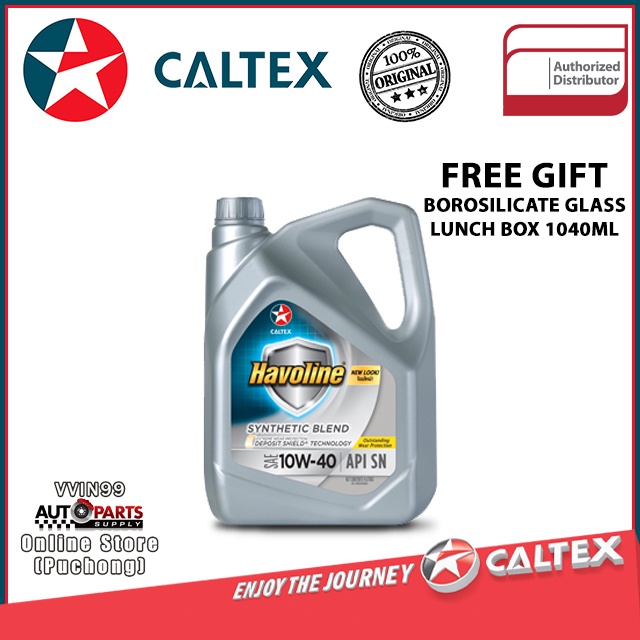 Caltex Havoline Synthetic Blend 10w40 4Liters Shopee Malaysia