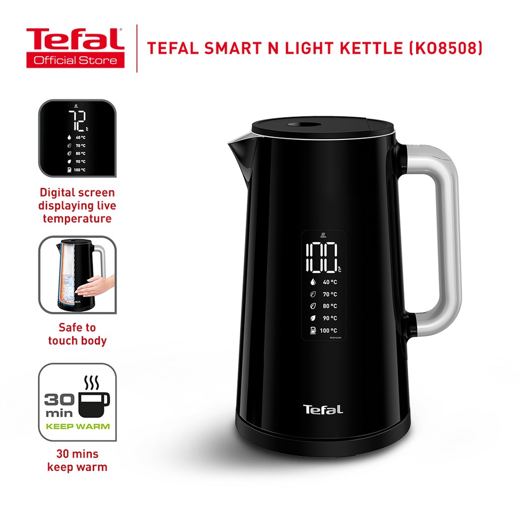 Tefal Smart’N Light Electric Kettle (1.7L)/ Cerek Elektrik (KO8508) Shopee Malaysia