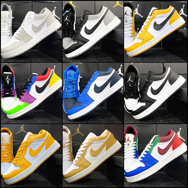 ? 41-45 ? จุดด่างพร้อย ? ไม่มีจอร์แดน 1-air Force SB สุทธิรองเท้าผ้าใบของผู้ชาย ?✅# รองเท้า