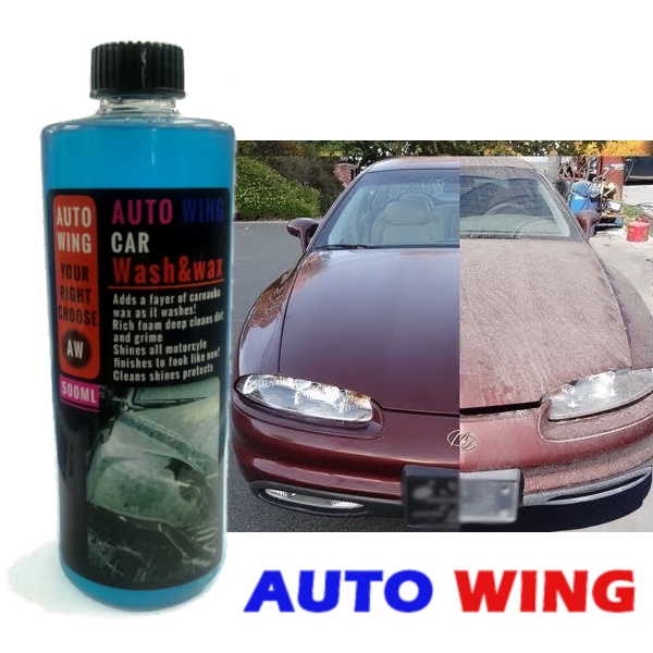 500ML Auto Wing Car Wash Shampoo Body Wax Polish Glass Window Mirror
