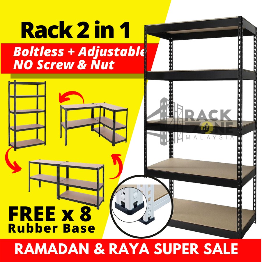 Storage Rack / Rak Besi / Rak 2 in 1 / Boltless Rack / Rak Besi