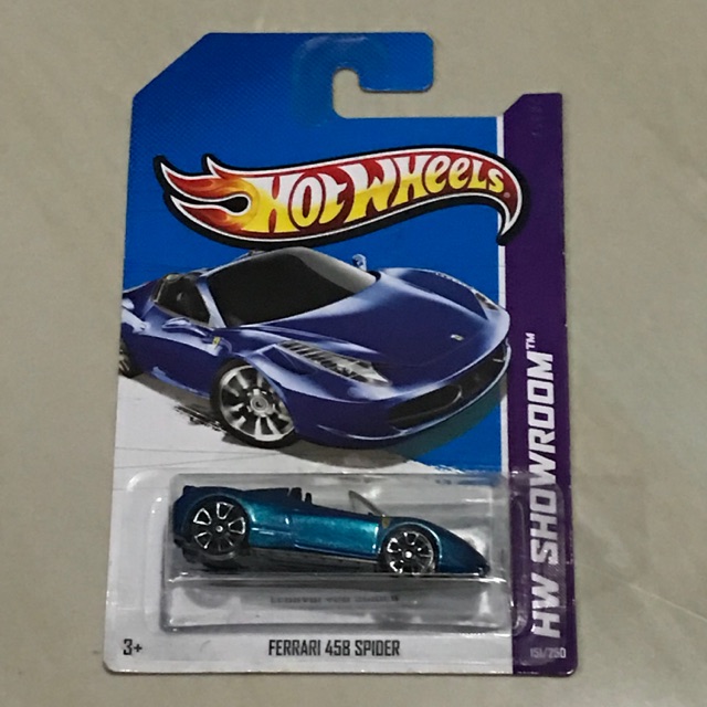 hot wheels ferrari 458 spider