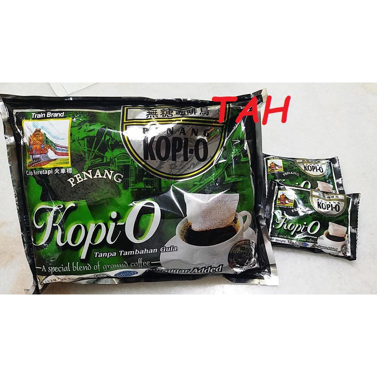 TRAIN BRAND PENANG CAP KERETA API KOPI-O KOSONG (10g x 20 sachets).
