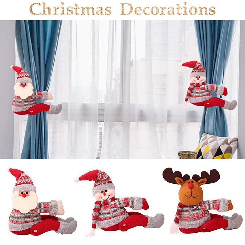 Christmas Window Curtain Buckle Holders Curtain Tie Backs Drapes