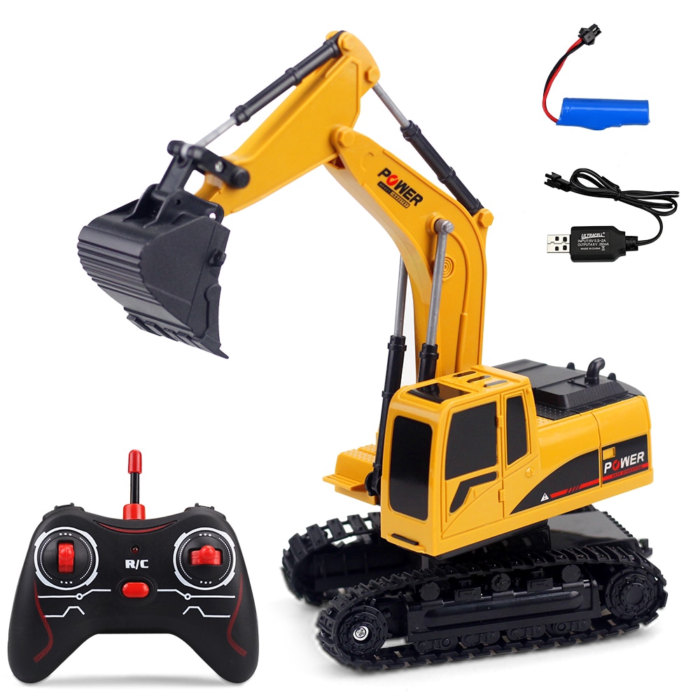 1 24 Mini Rc Excavator Caterpillar Wheel 2 4ghz 6 Channel Rechargeable Simulated Excavator Remote Control Toys Rc Truck For Kids Shopee Malaysia