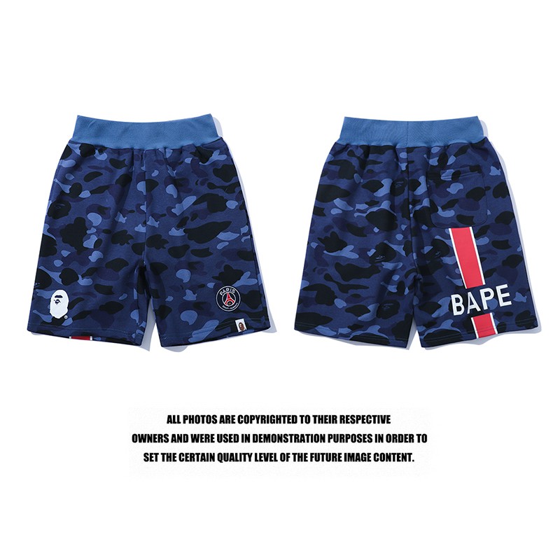 bape blue shorts