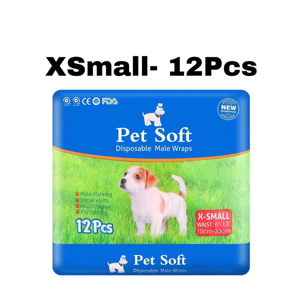 Pet Soft Disposable Male Wrap Dog Diaper 