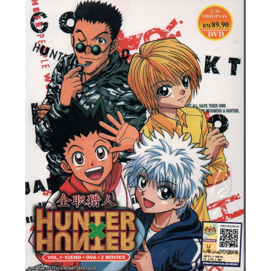 Anime Dvd Hunter X Hunter Season 1 2 Vol 1 240 End Ova 2 Movies Shopee Malaysia