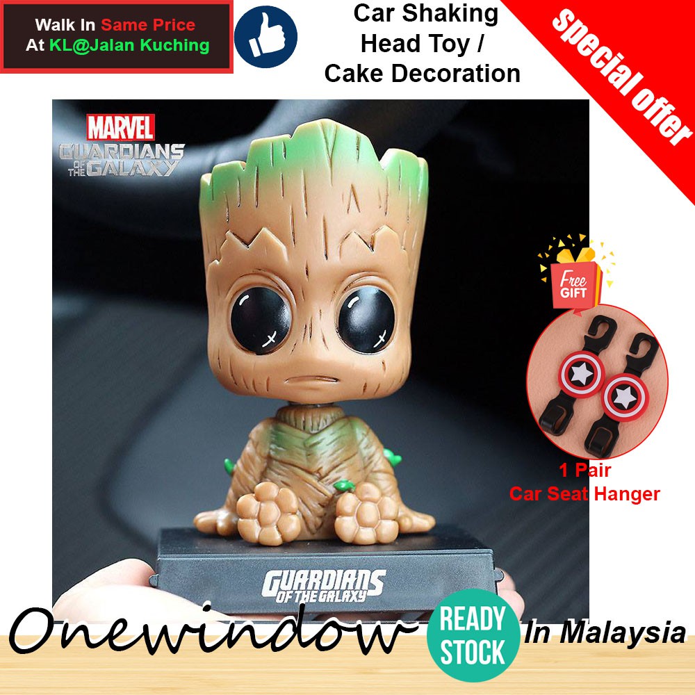 [ READY STOCK ]In Malaysia Marvel Cute Shaking Head Car Toy