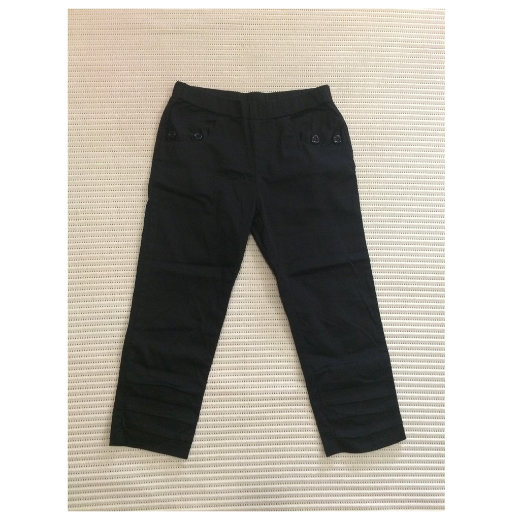 black 3 quarter jeans
