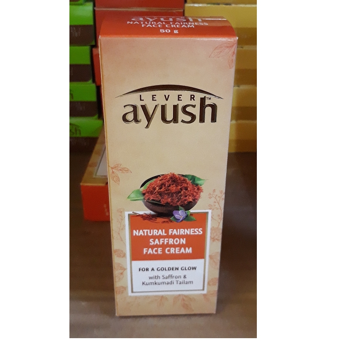 ayush natural fairness saffron face cream 50g