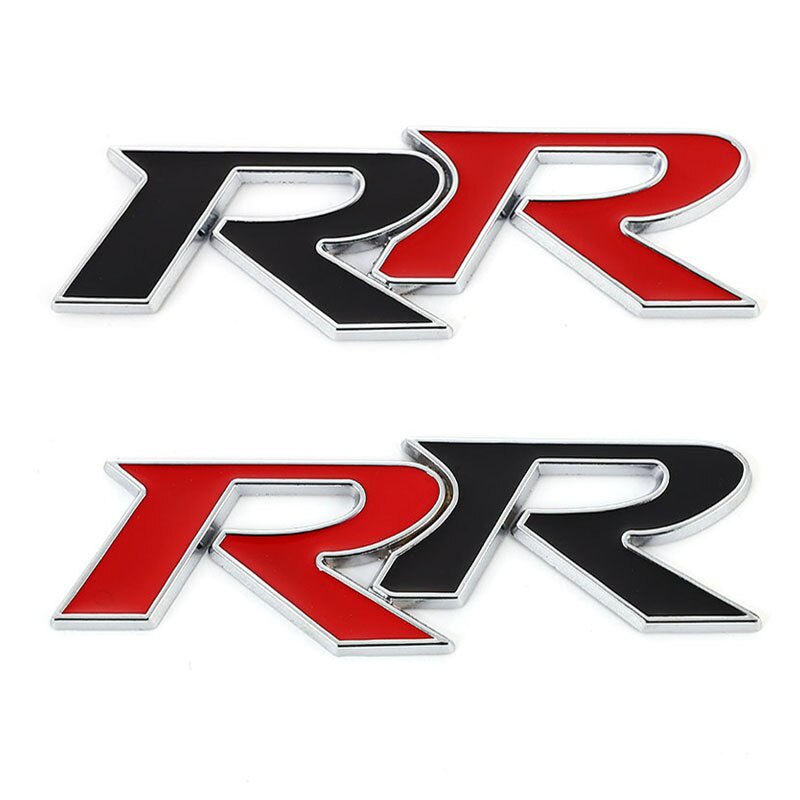 3D Metal RR Logo Car Stickers Emblem Trunk Badge Decals for Honda RR ...