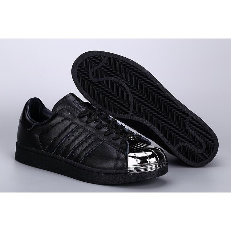 all black adidas superstar mens