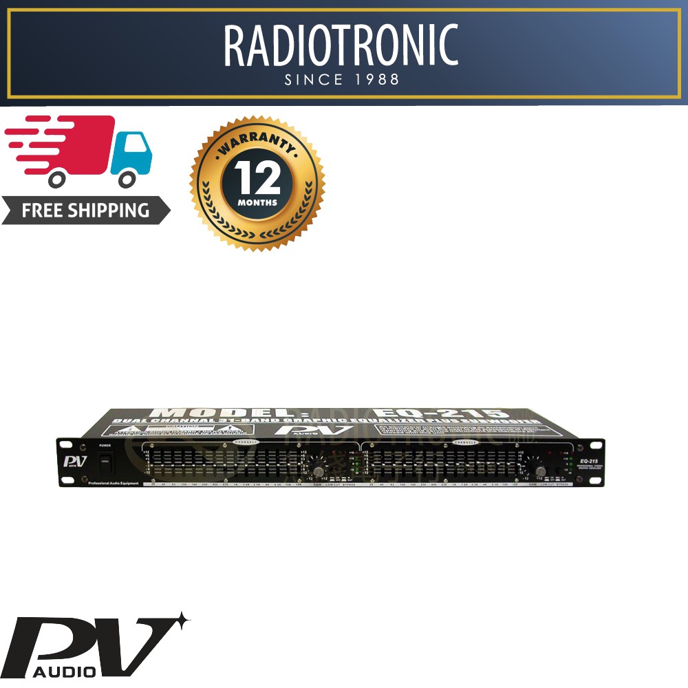 Free Shipping Pv Audio Dual Channel 31 Band Graphic Equalizer Eq 215 Shopee Malaysia