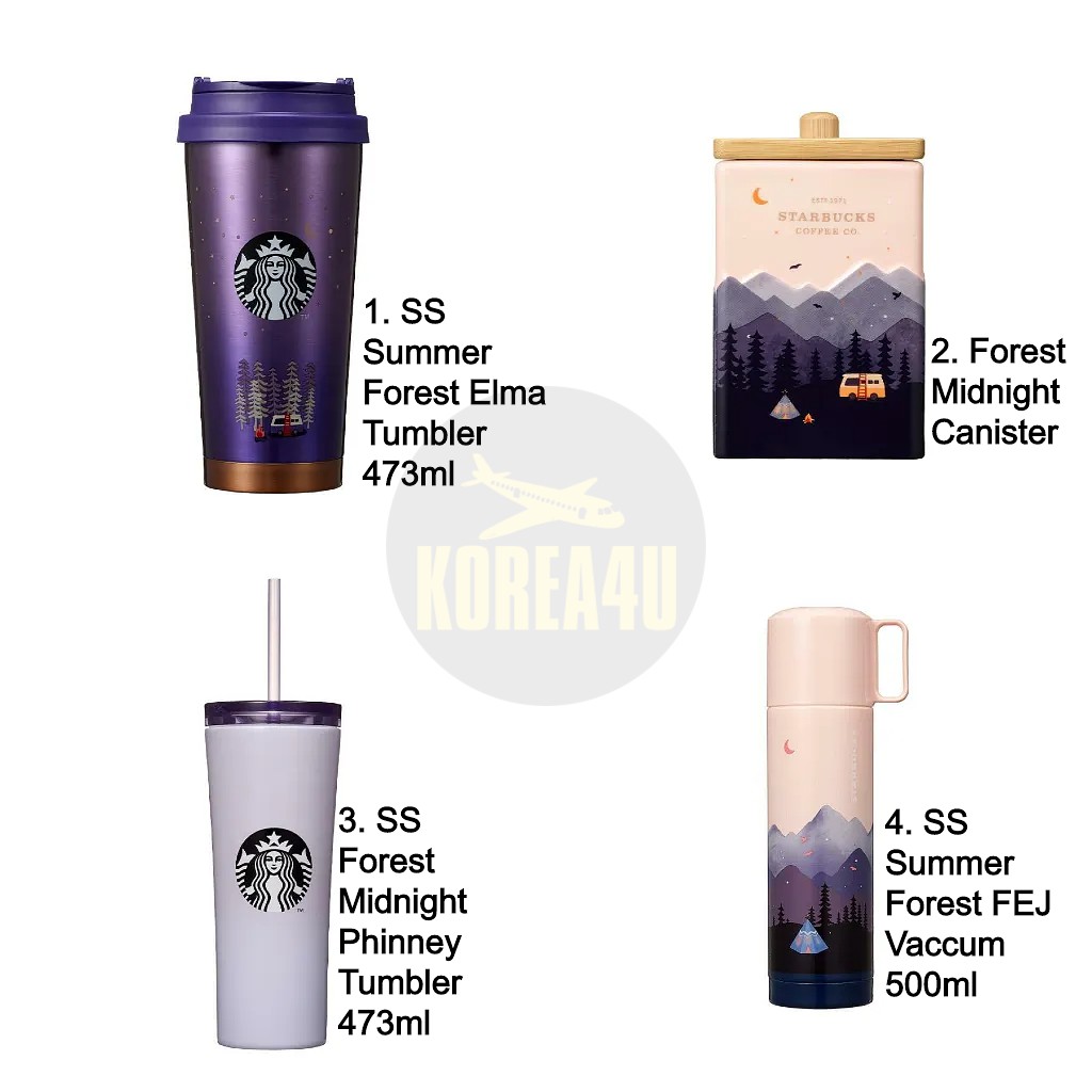 Summer 2st Limited Starbucks Korea 2021 SS Summer Forest Elma Tumbler 473ml