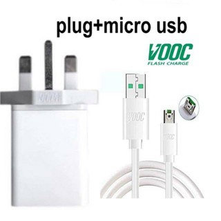 OPPO Realme VOOC Fast Charging 5A Charger VOOC  & SUPERVOOC Type C & VOOC Micro USB Data 5A Cable