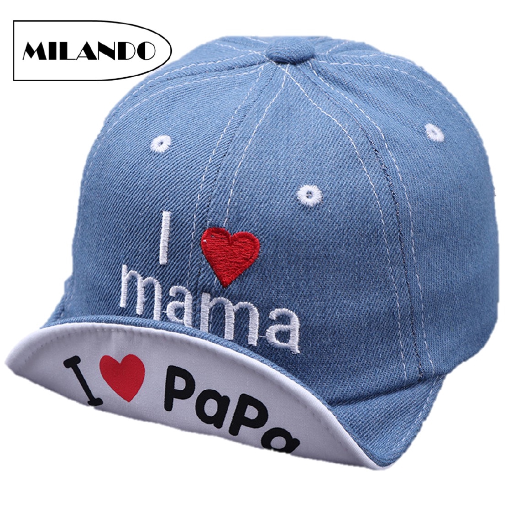 MILANDO Kid Baby Cap Hat mbroidery Babies Sun Hat Topi Bayi (Type 15)
