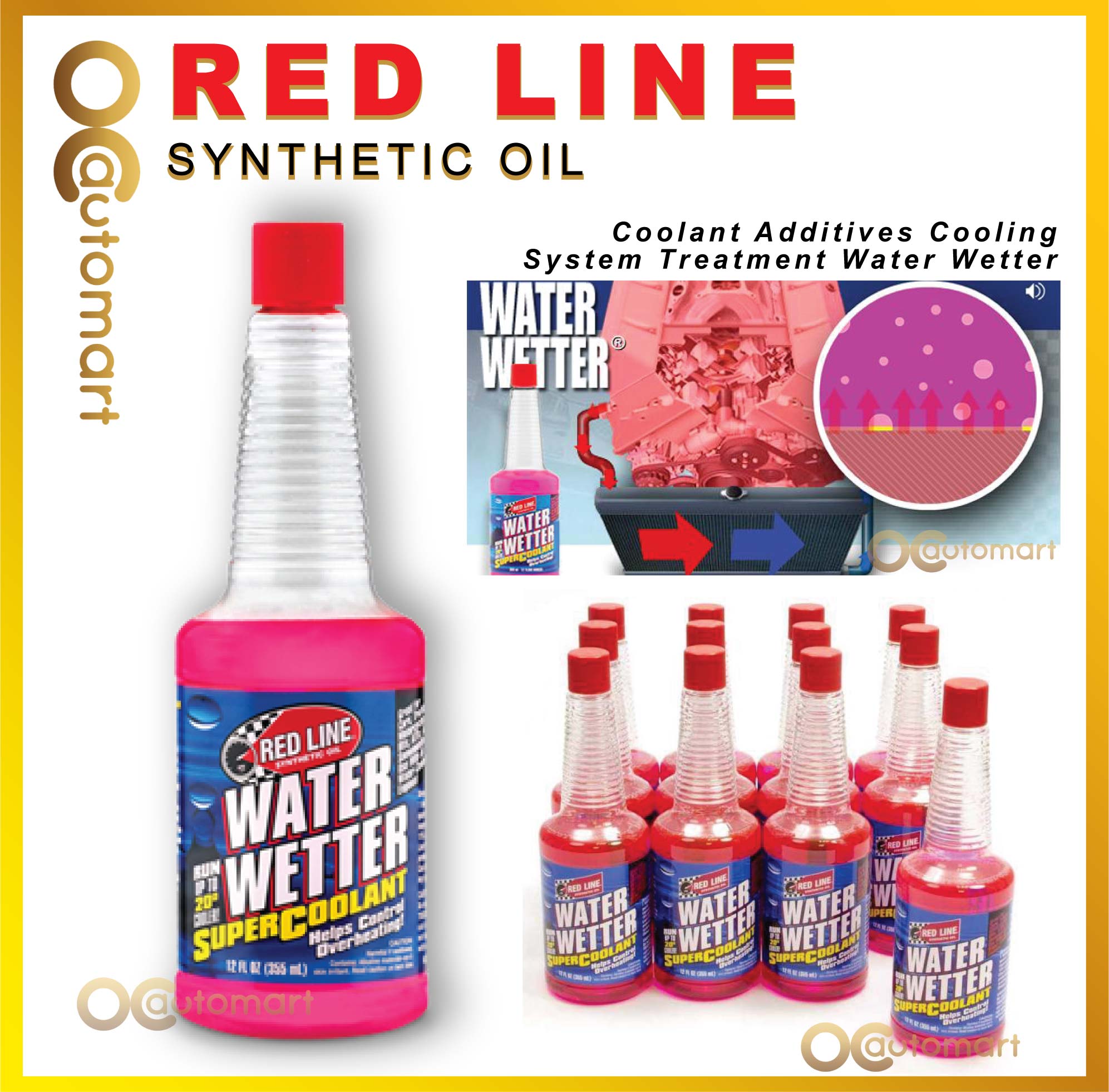 RED LINE Coolant Additives Cooling System Treatment 355ml Water Wetter