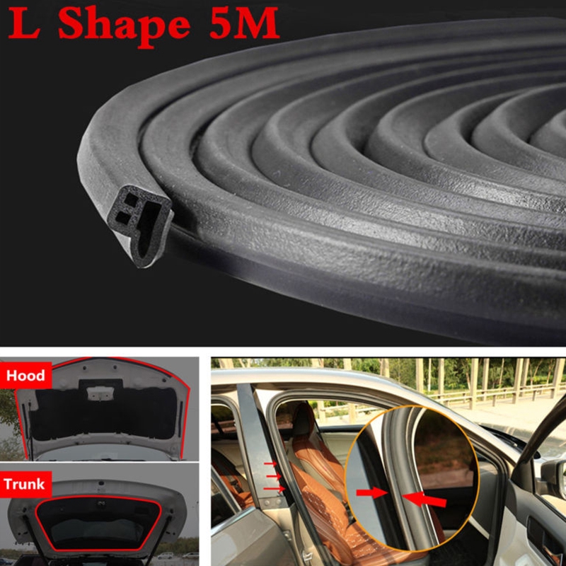 Replacement Black L Shape Car Door Edge Moulding Weatherstrip Universal Seal Shopee Malaysia