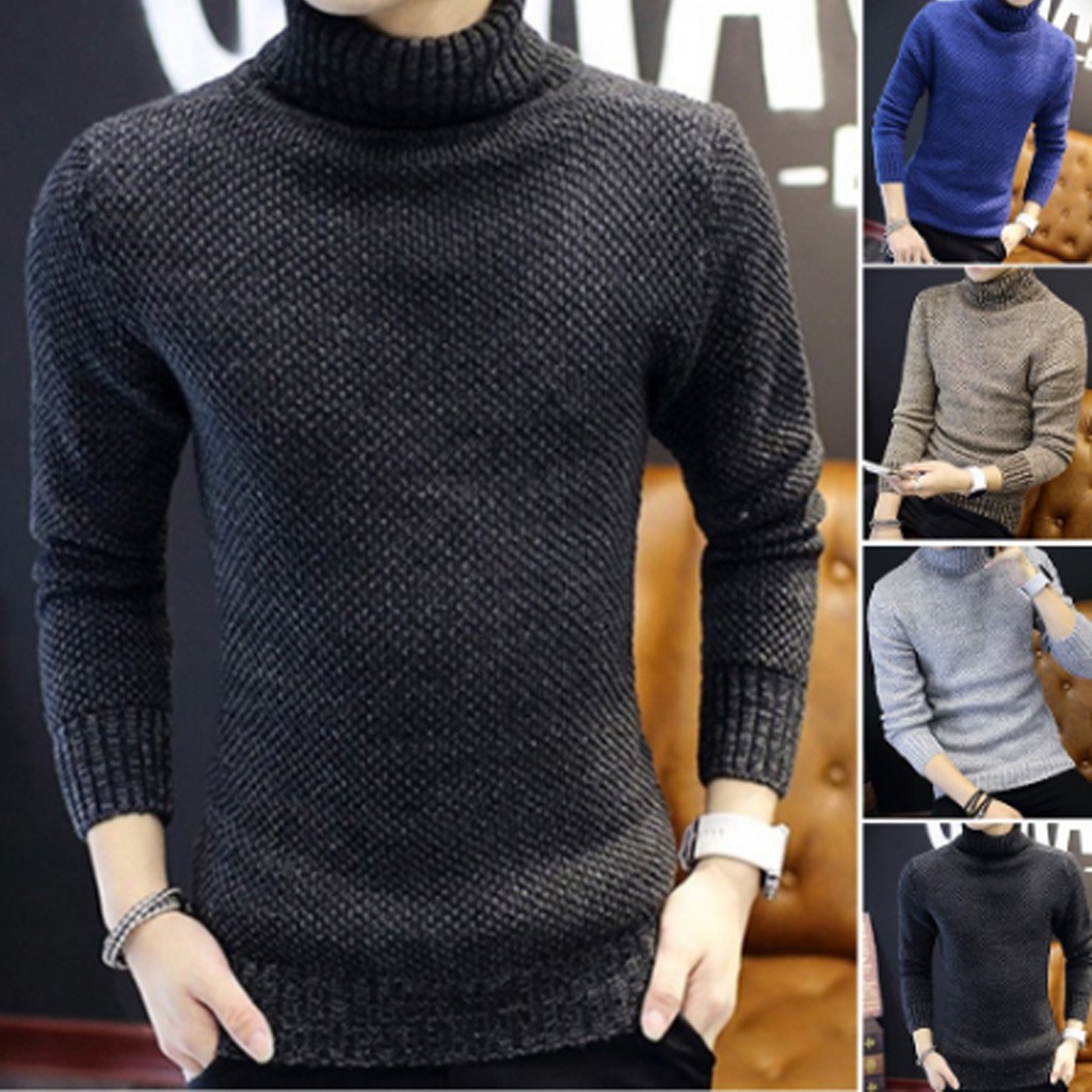 polo neck pullover