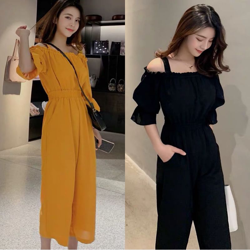 strapless casual jumpsuit