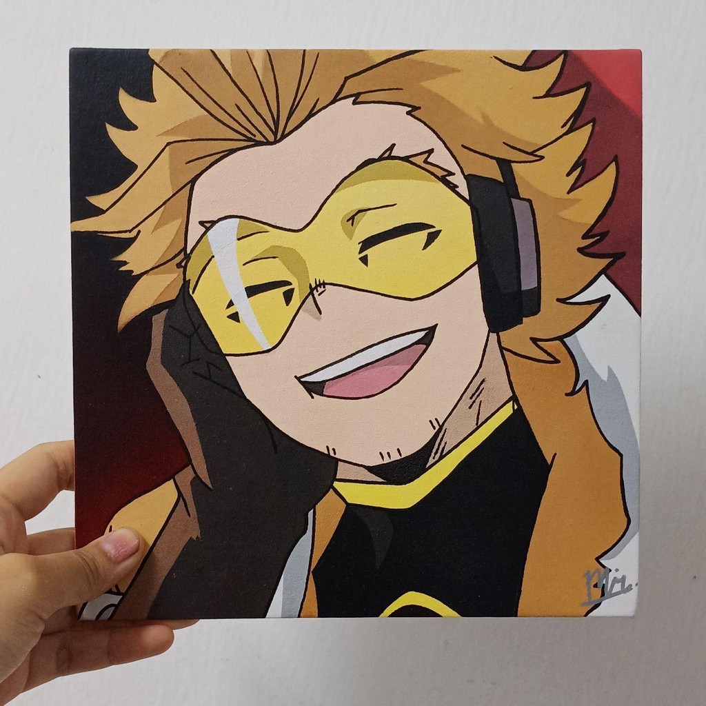 Hawks Bnha My Hero Academia Mha Painting Stencil Art 8x8 Inch Shopee Malaysia