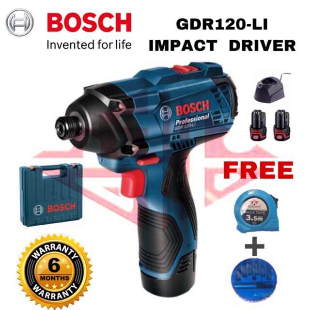 Bosch Gdr 120 Li Cordless Impact Driver Shopee Malaysia