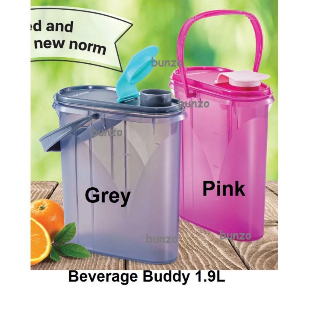 3 warna Tupperware Beverage Buddy 1.9L Botol air tupperware botol