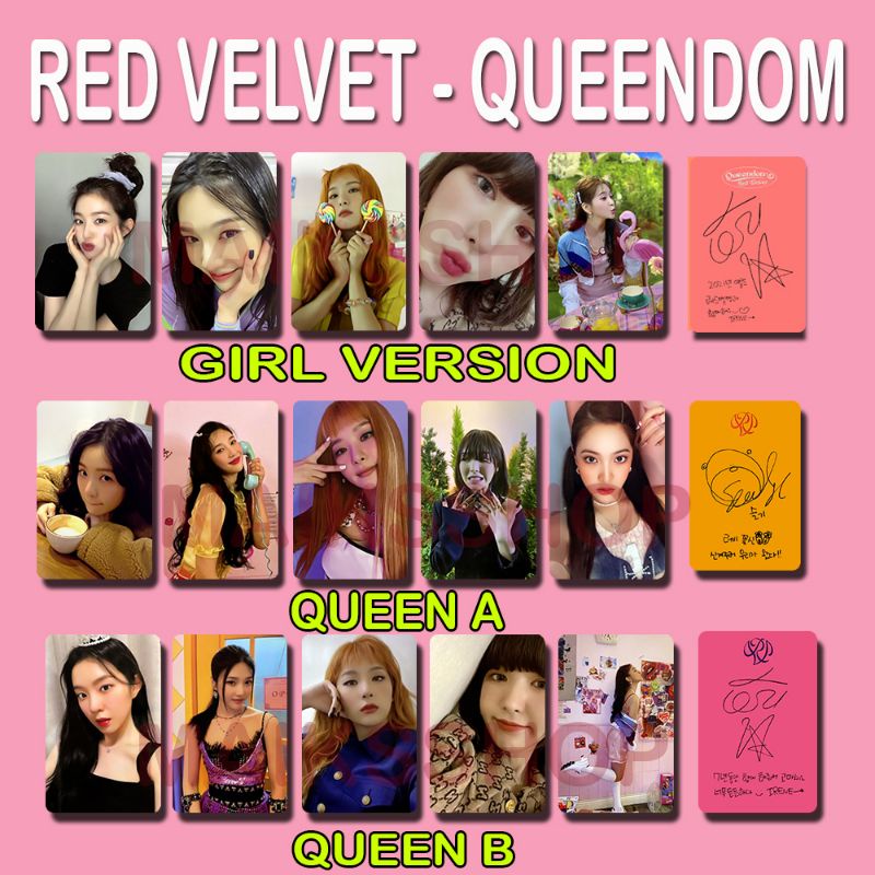 3-5-pcs-red-velvet-queendom-5-5x8-5cm-laminated-art-carton-photocard