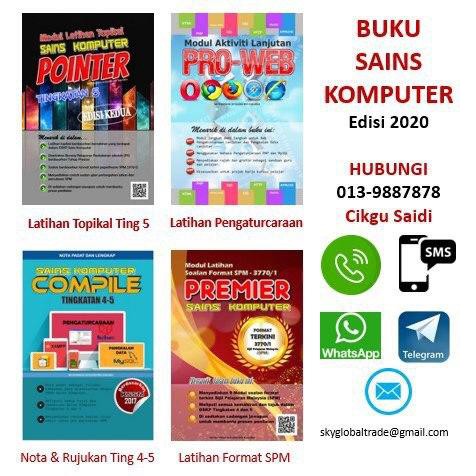 Buku Sk Ting 5 Pointer Latihan Topikal Sains Komputer Tingkatan 5 Shopee Malaysia