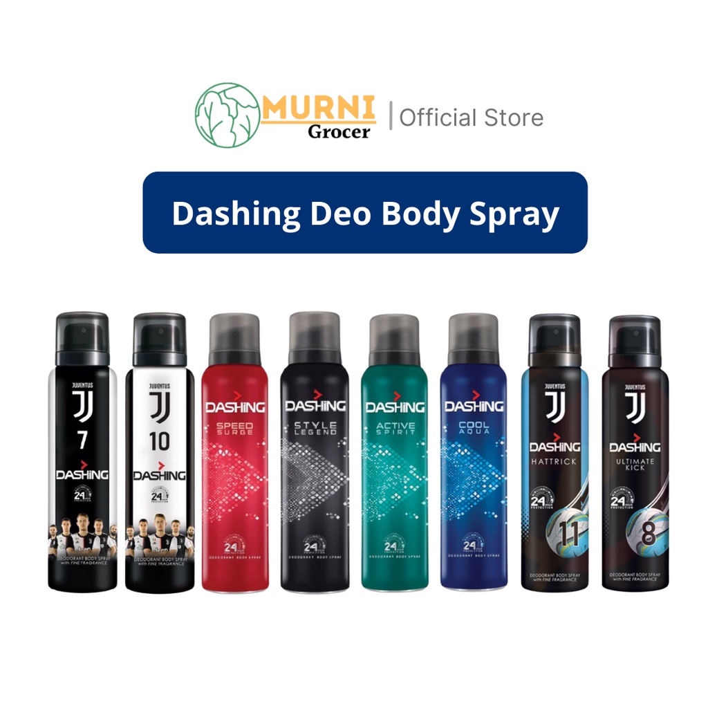 Dashing Deo Body Spray / Juventus Special Body Spray Penyembur Badan