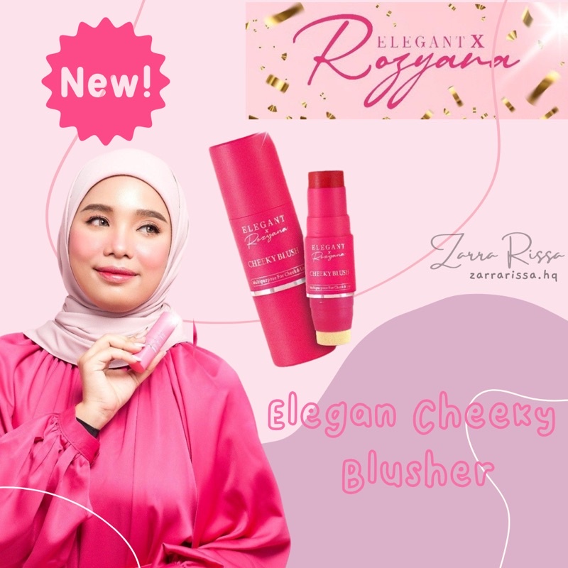 CLEARANCE 2023 Elegant x Rozyana Roslan Cheeky Blusher | Shopee Malaysia