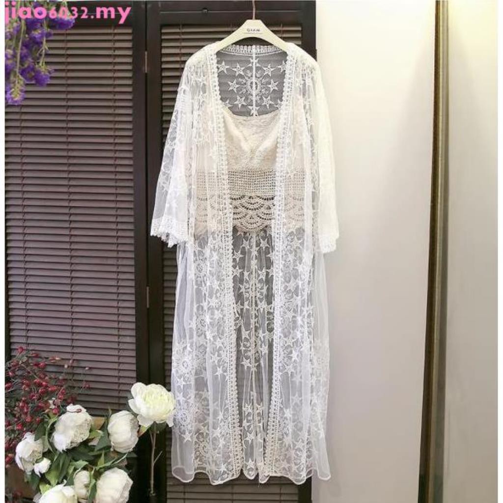 flower lace cardigan